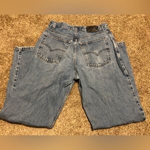 Mens 34x33 Vintage 1999 Levi’s Loose Silver Tab Denim Jeans Blue EUC!